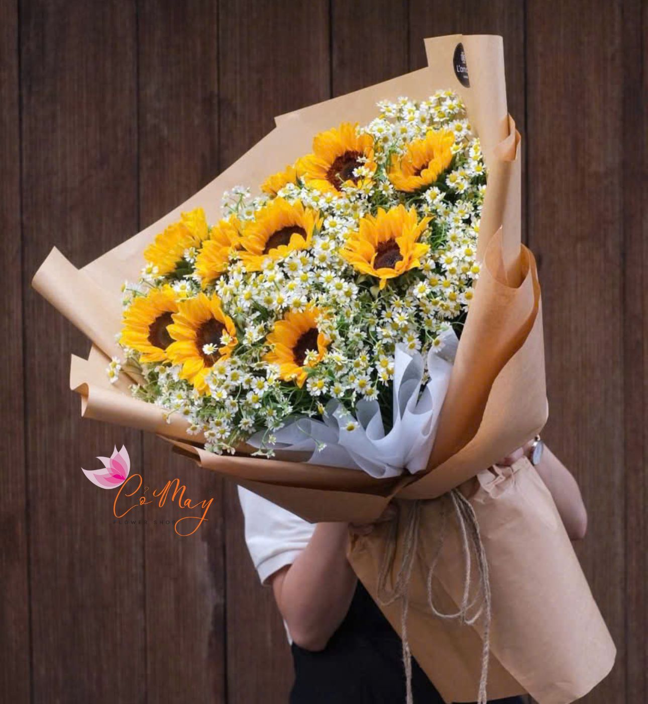 Bó Hoa Hướng Dương Niềm Tin Rực Rỡ - HD13 1 bó hoa hướng dương niềm tin rực rỡ