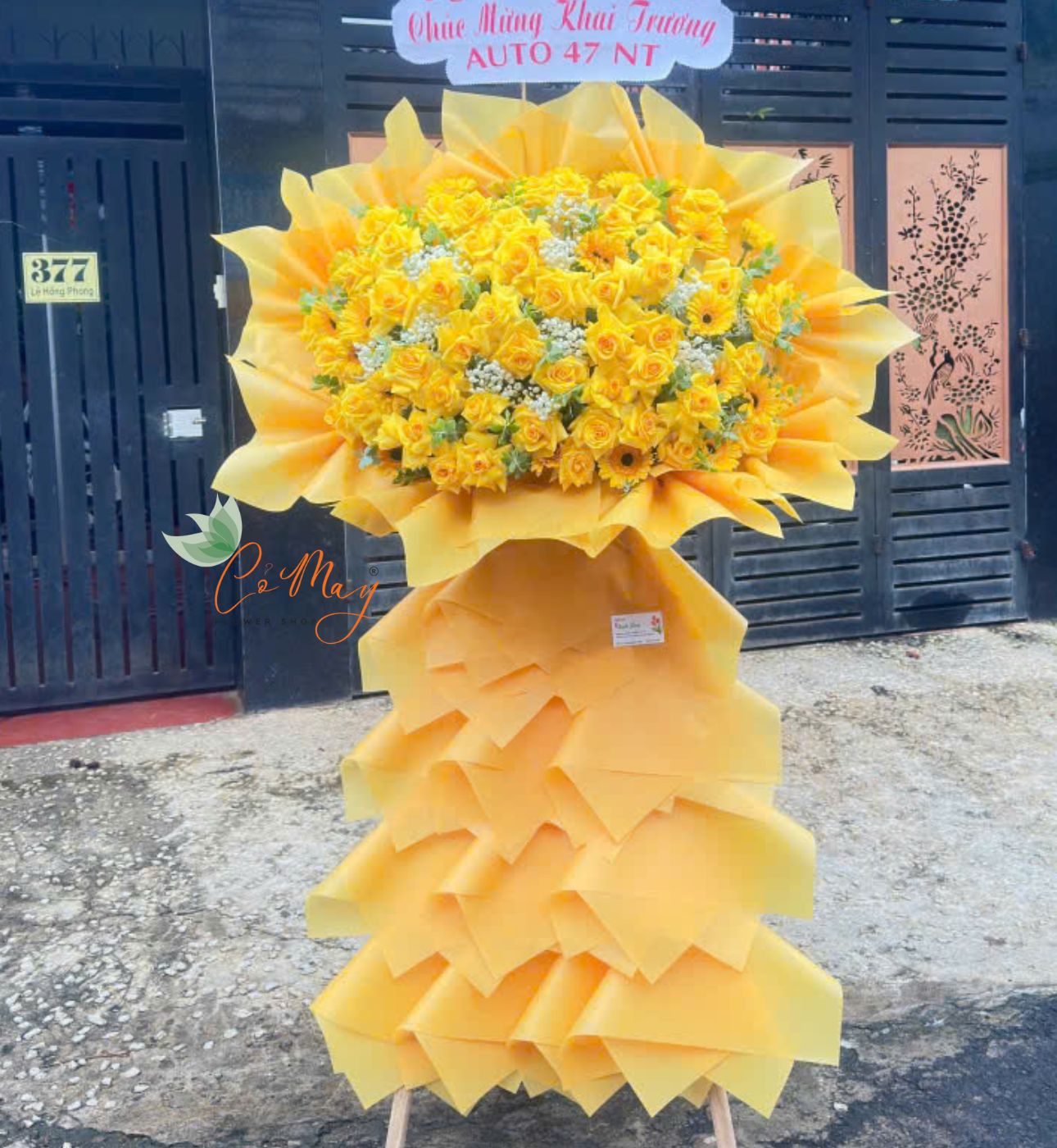 Lẵng Hoa Khai Trương Kim Tài Phát Lộc - L11 1 lẵng hoa khai trương kim tài phát lộc