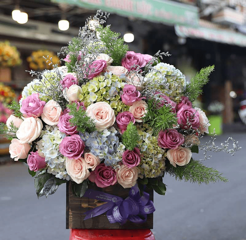 hoa chúc mừng 20 10
