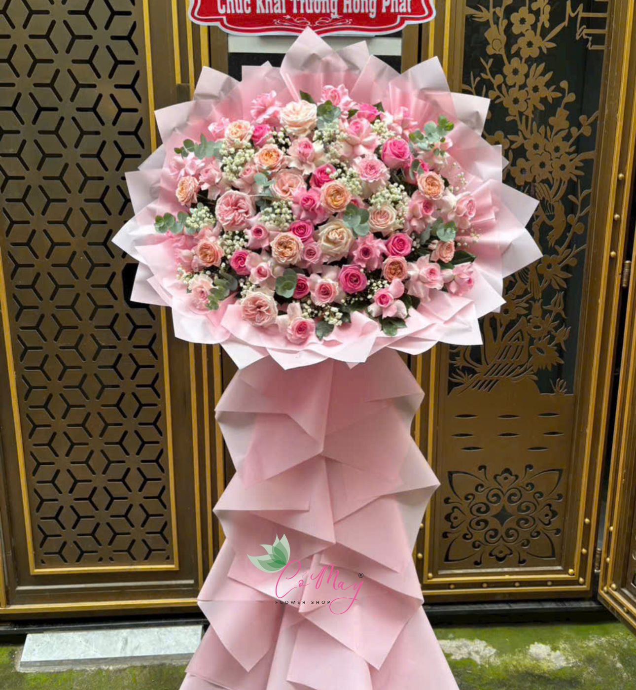 Lẵng Hoa Khai Trương Thịnh Vượng - B56 1 lẵng hoa khai trương thịnh vượng