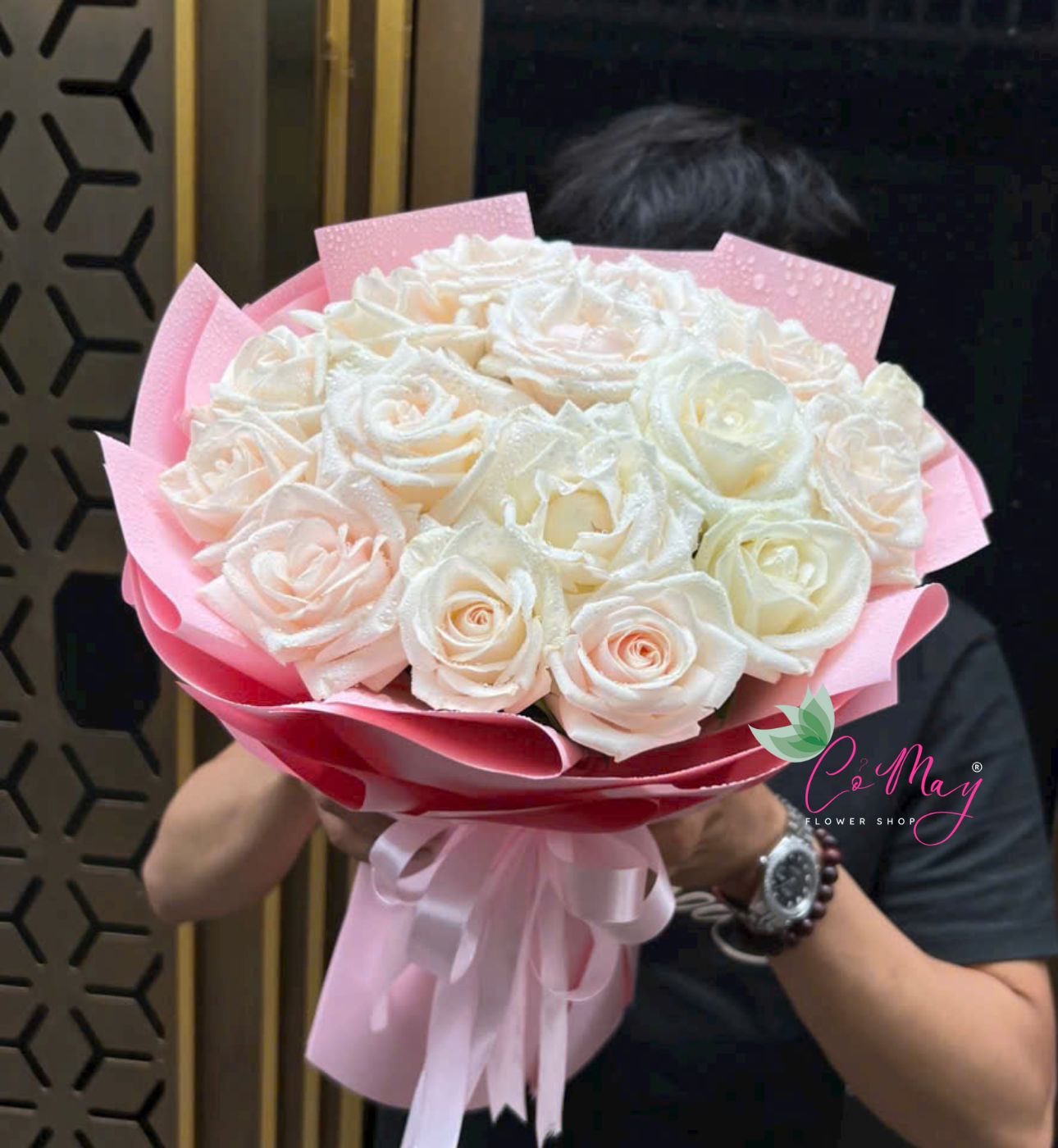 Hoa Hồng Bó Dịu Dàng Bên Em - G48 1 bó hoa hồng dịu dàng bên em