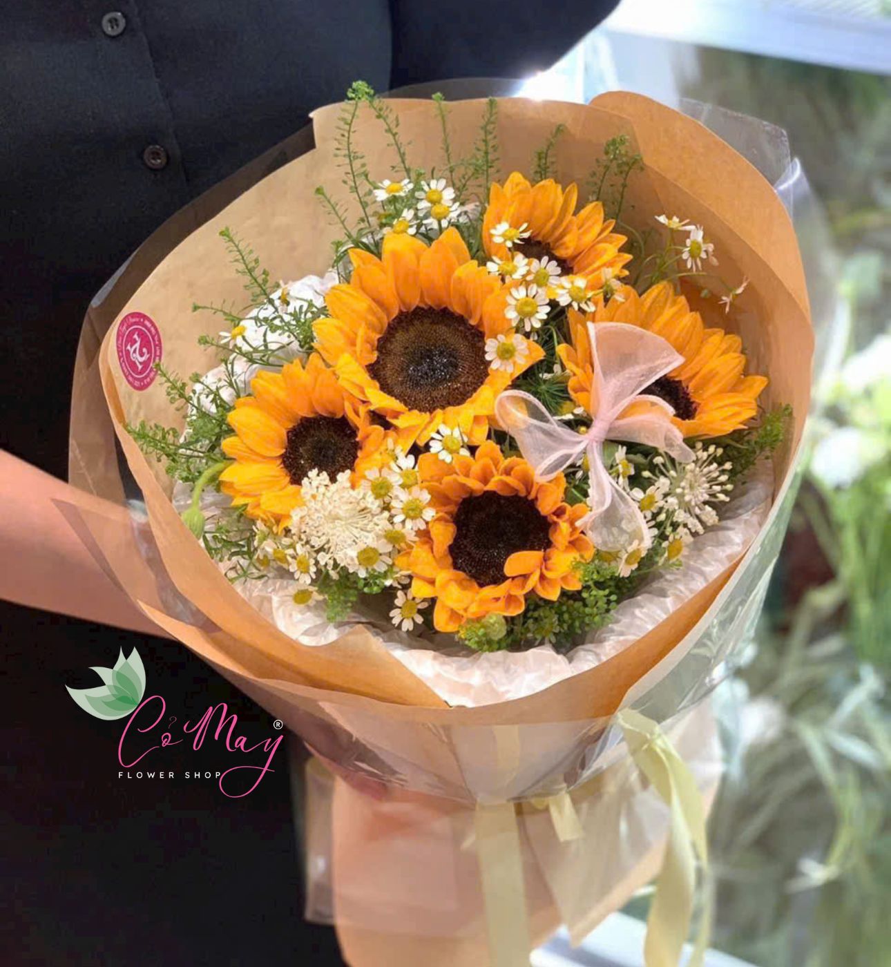 Bó Hoa Hướng Dương Nắng Mai Hạnh Phúc - G28 1 bó hoa hướng dương nắng mai hạnh phúc