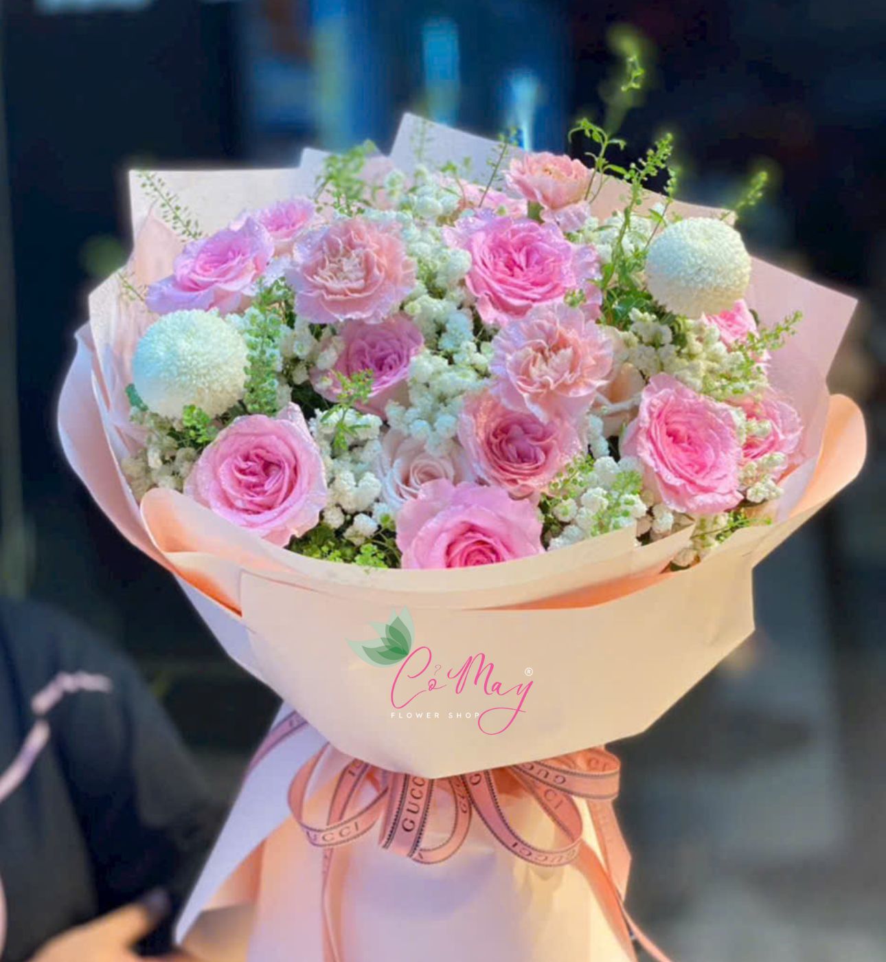 Hoa Hồng Bó Dịu Dàng Như Em - G25 1 bó hoa hồng dịu dàng như em