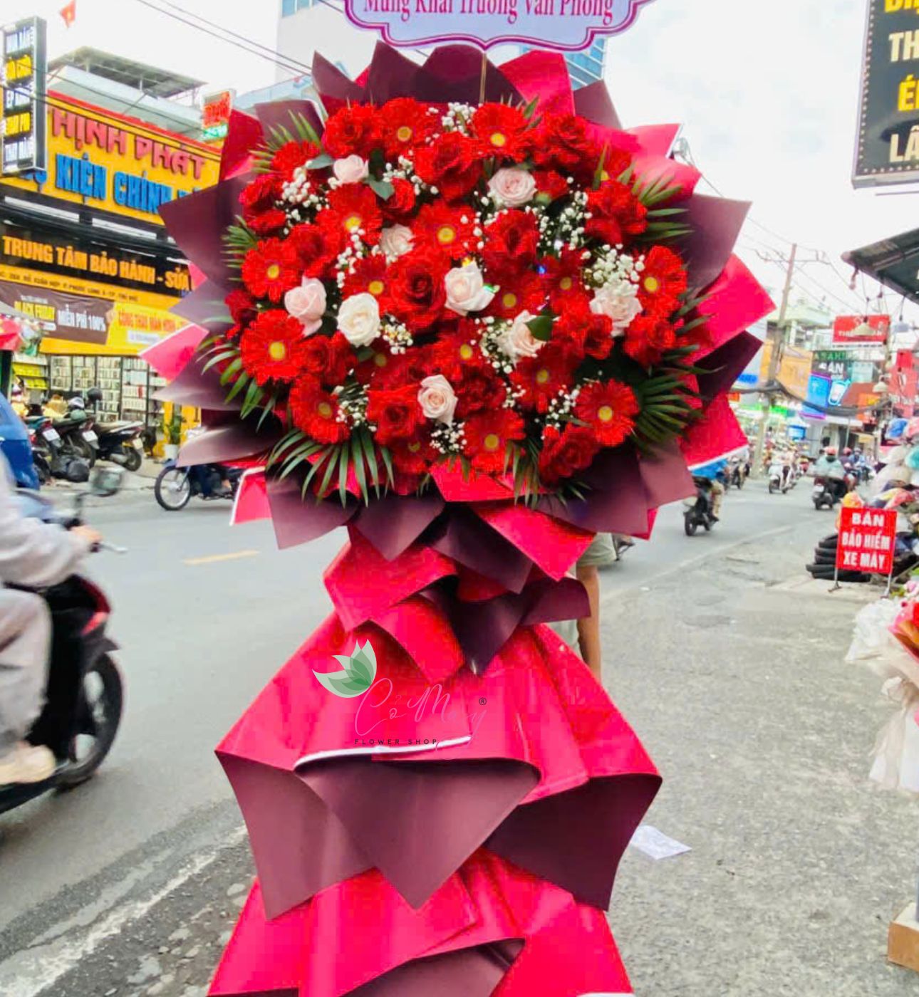 Lẵng Hoa Khai Trương Thành Công - L27 1 lẵng hoa khai trương thành công