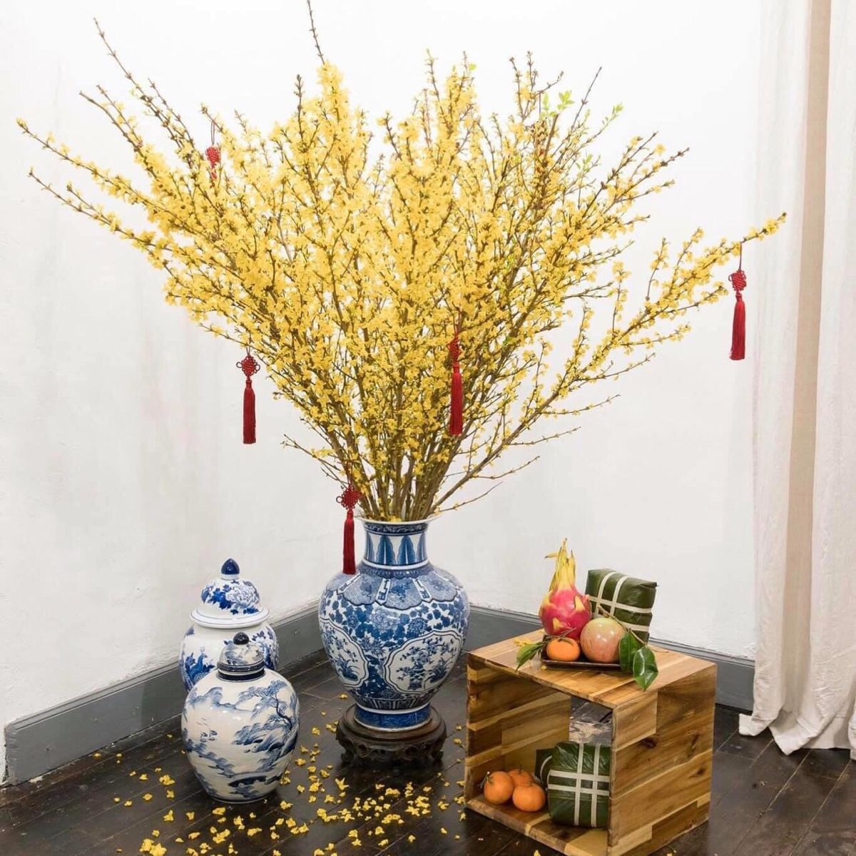 cắm hoa tết