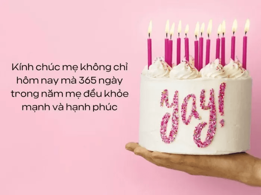 lời chúc sinh nhật mẹ