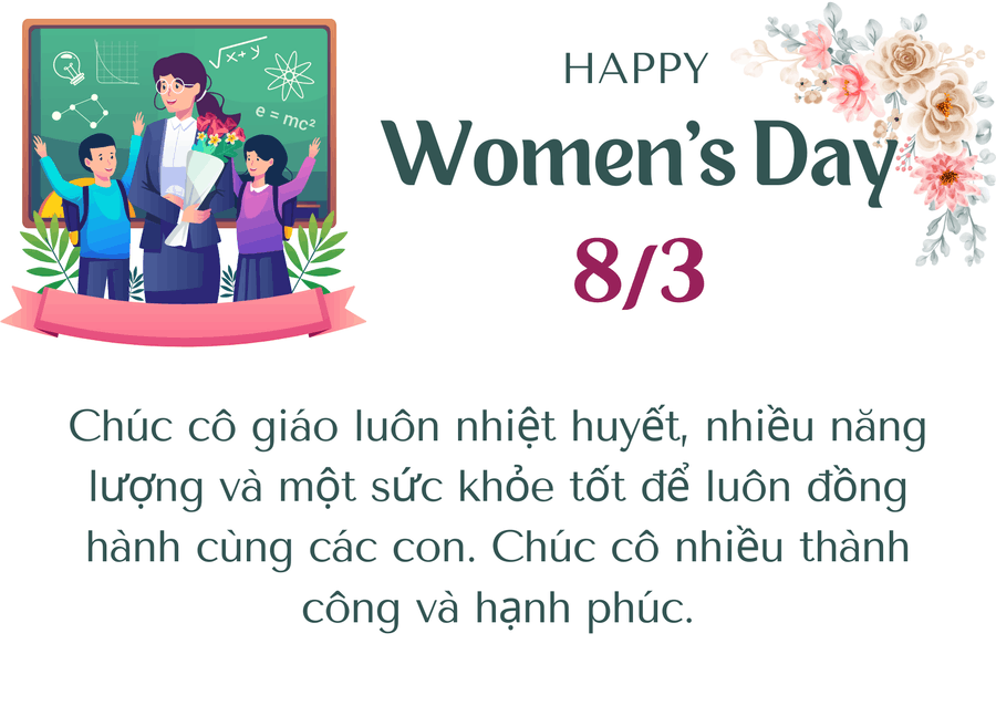 lời chúc ngày 8 3