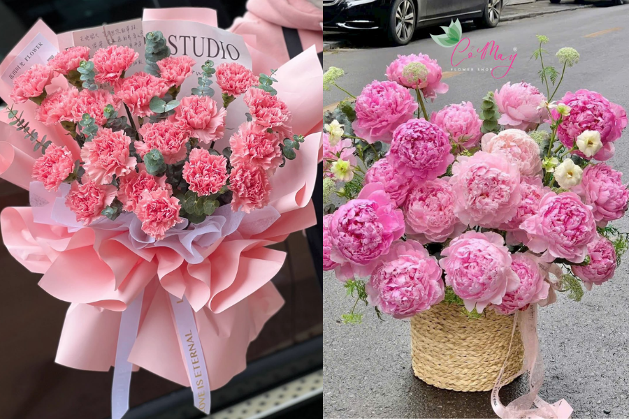 hoa chúc mừng 8 3
