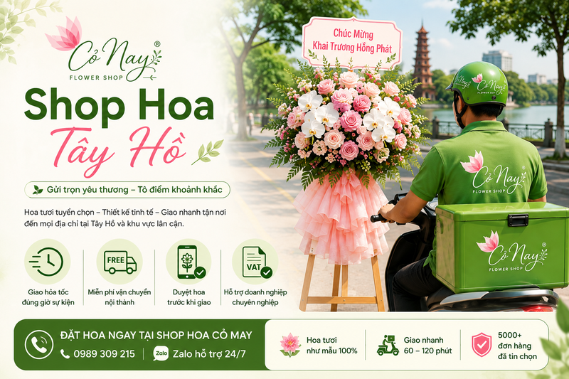 TOP 7 Shop Hoa Tây Hồ Đẹp Và Uy Tín Năm 2026 14 shop hoa tây hồ