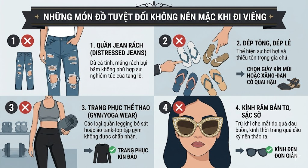 đi đám tang mặc đồ gì