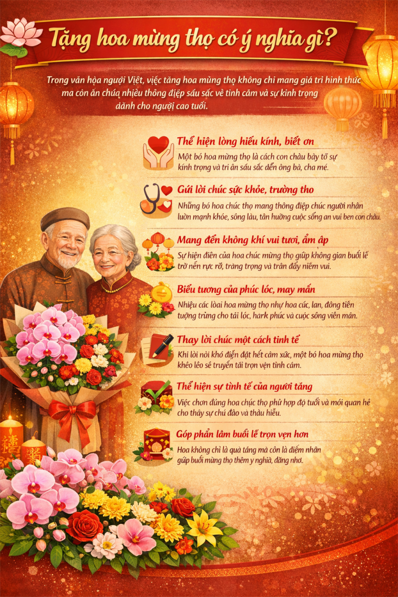 TOP 35+ Mẫu Hoa Mừng Thọ Ông Bà, Cha Mẹ Ý Nghĩa 10 hoa mừng thọ