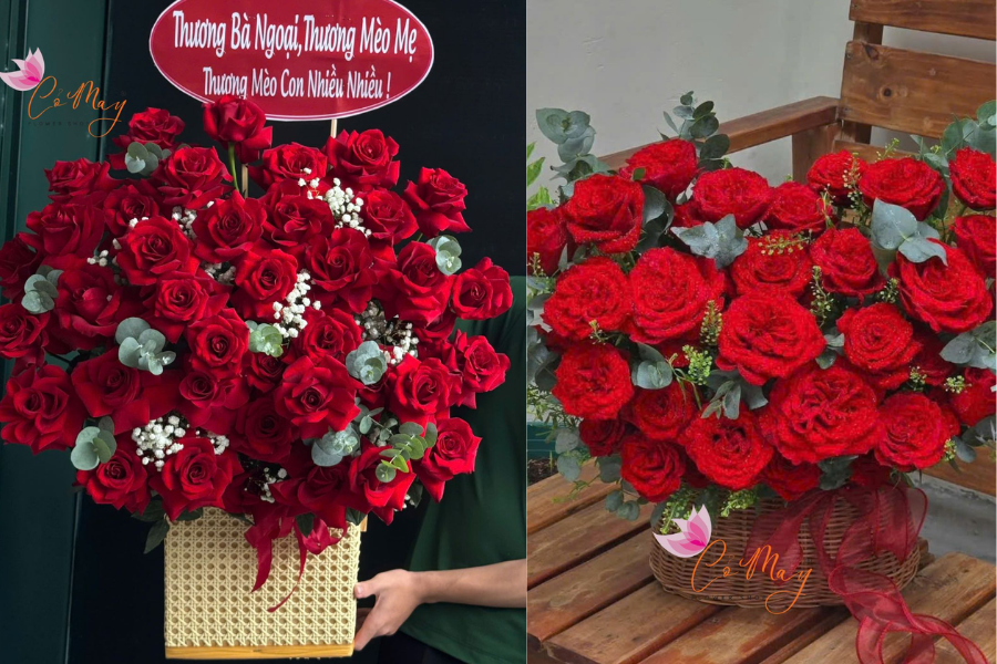 Lẵng Hoa Khai Trương 500K Đẹp – Giá Tốt, Giao Nhanh 2H 7 lẵng hoa khai trương 500k